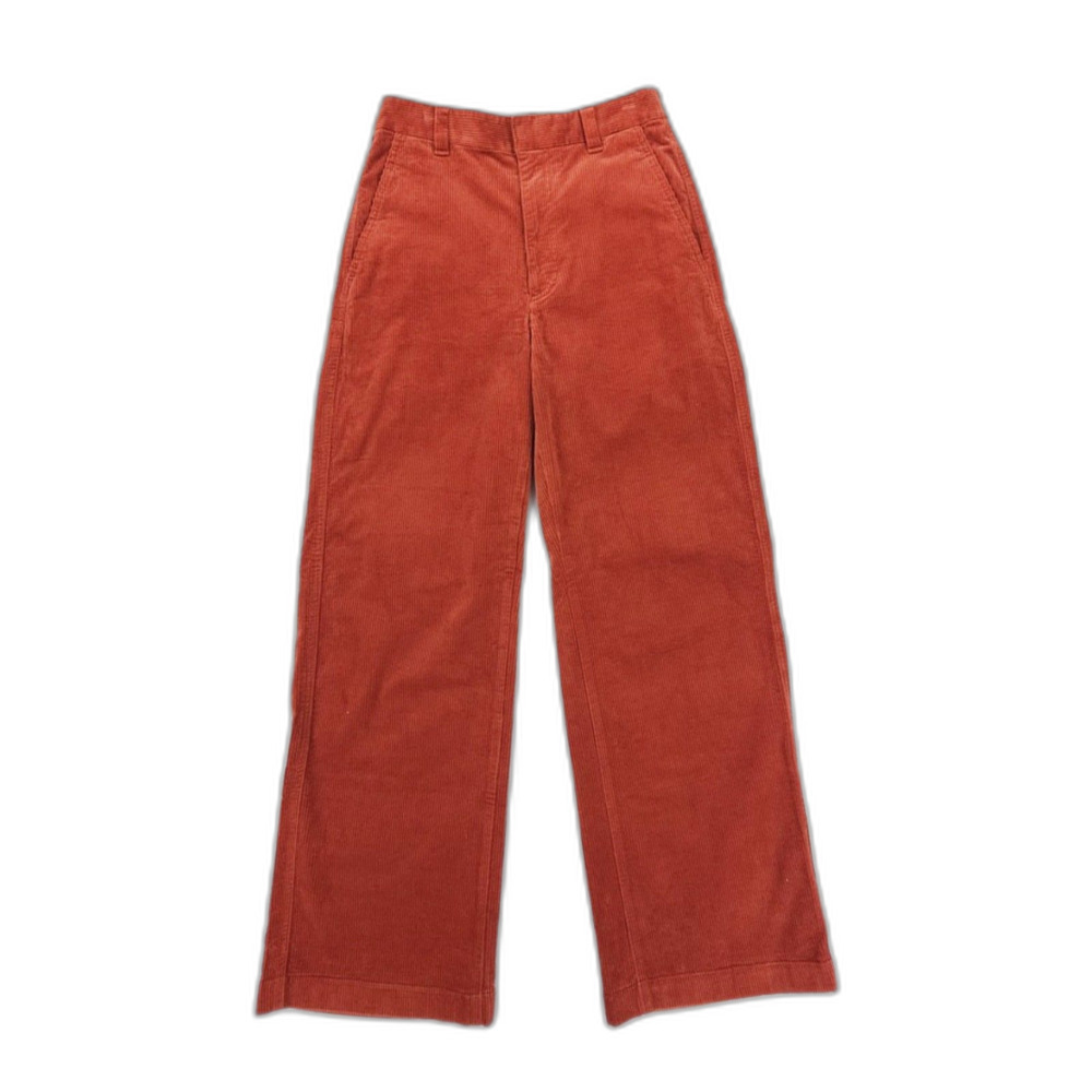 NEW Uniqlo Comptoir Des Cotonniers Corduroy Wide Pants Rust 70s Hippie Boho Twee